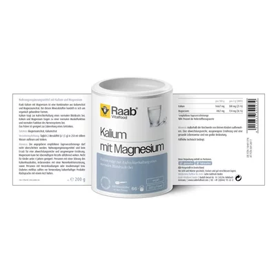 Citrat de potasiu si magneziu pudra 200g Raab