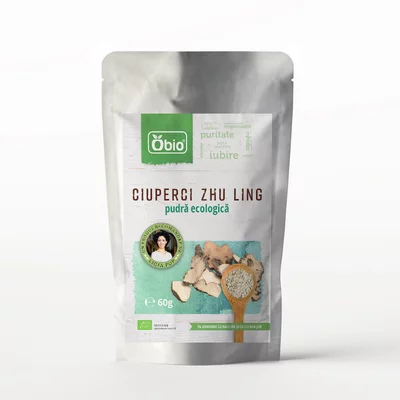 Ciuperci Zhu Ling pudra bio, 60g, Obio PRET REDUS