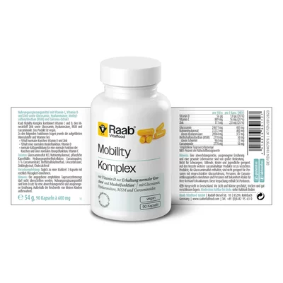 Complex pentru mobilitate 600mg 90 capsule 54g Raab