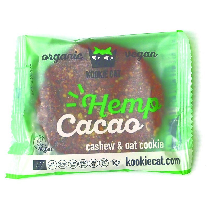 Cookie cu seminte de canepa si cacao fara gluten bio 50g