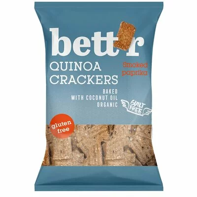Crackers cu quinoa si boia fara gluten eco 100g Bettr PRET REDUS