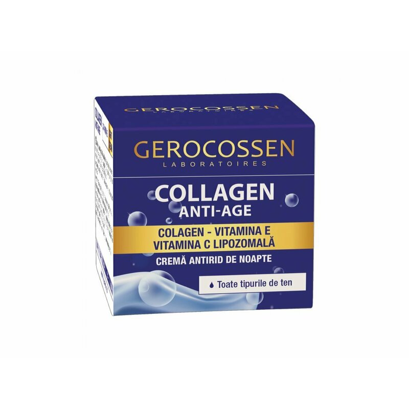 Crema Antirid De Noapte Collagen Anti-age, 50ml, Gerocossen