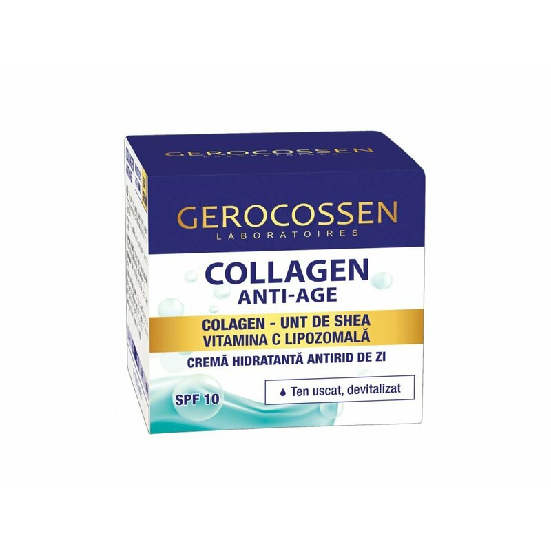 Crema Hidratanta Antirid De Zi Spf 10 Collagen Anti-age 50ml, Gerocossen