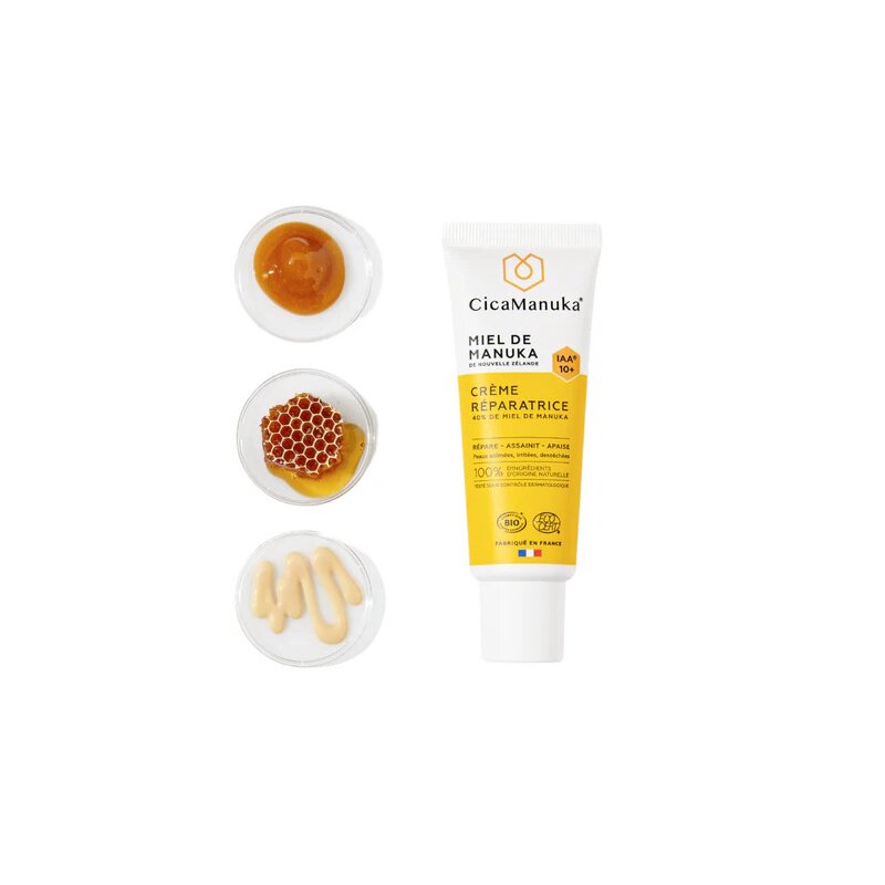 Crema reparatoare cu 40% miere de manuka IAA10+, eco, 40ml, CicaManuka