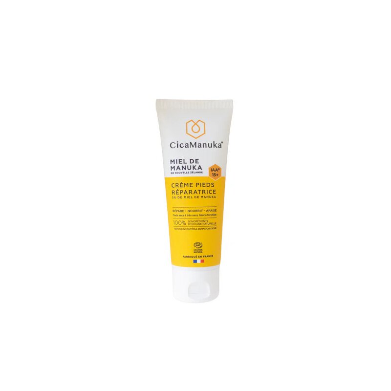 Crema reparatoare pentru picioare 5% miere de manuka IAA15+, eco, 75ml, CicaManuka