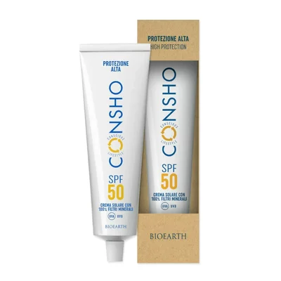 Crema solara SPF 50 cu filtre minerale, 100ml, Consho Bioearth