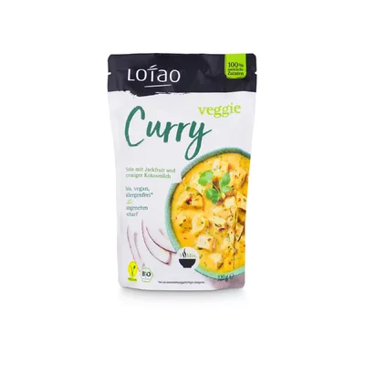 Curry vegan cu jackfruit si cocos, bio, 320g, Lotao