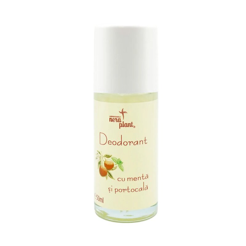 Deodorant natural cu menta si portocala, 50ml, Laboratoarele Nera Plant