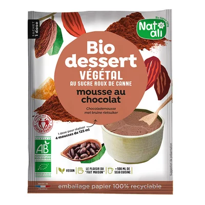 Desert mousse de ciocolata, bio, 70g, Nat-ali PRET REDUS
