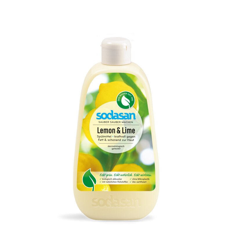 Detergent bio lichid pentru vase lamaie Sodasan 500 ml