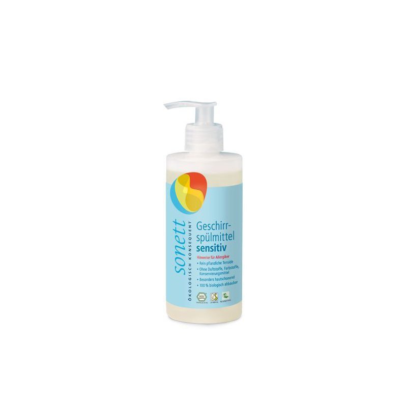 Detergent ecologic pt. spalat vase SENSITIVE, Sonett 300ml