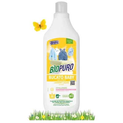 Detergent hipoalergen pentru hainutele copiilor, bio, 1L - Biopuro