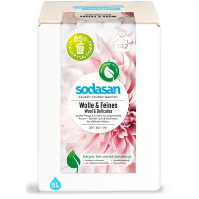 Detergent lichid pentru rufe delicate, lana si matase ecologic 5l Sodasan
