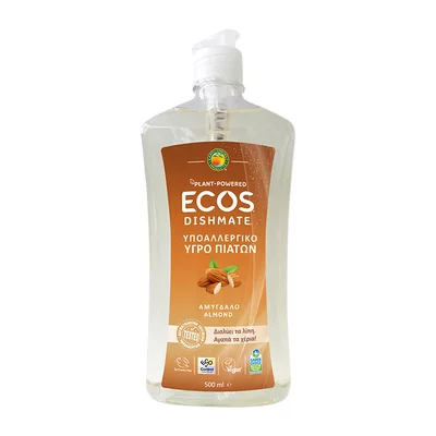 Detergent lichid pentru vase cu migdale 500ml Ecos