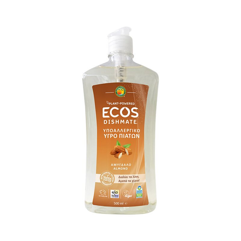 Detergent lichid pentru vase cu migdale 500ml Ecos