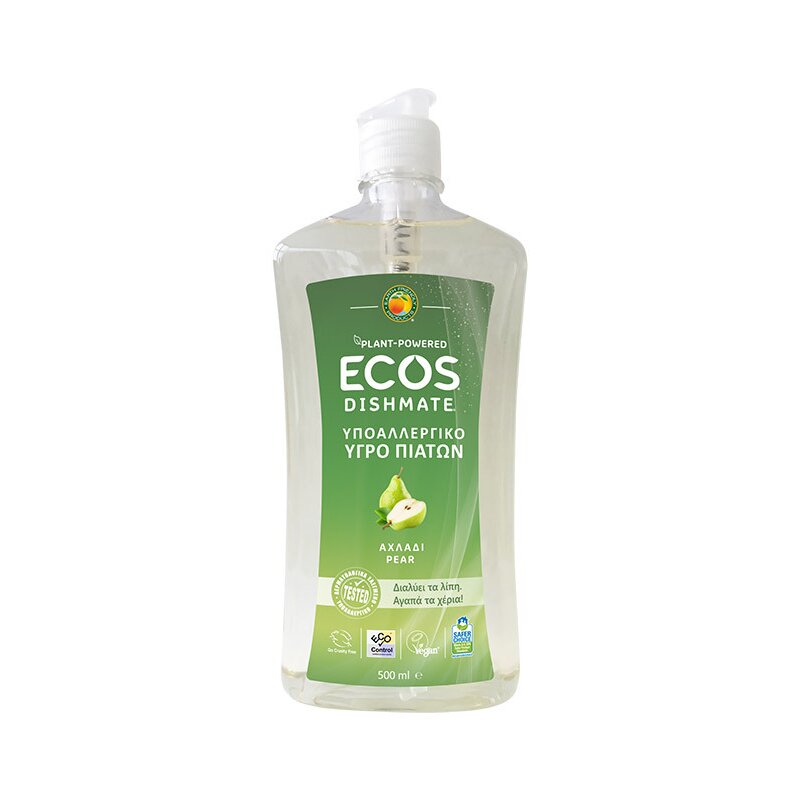 Detergent lichid pentru vase cu pere 500ml Ecos