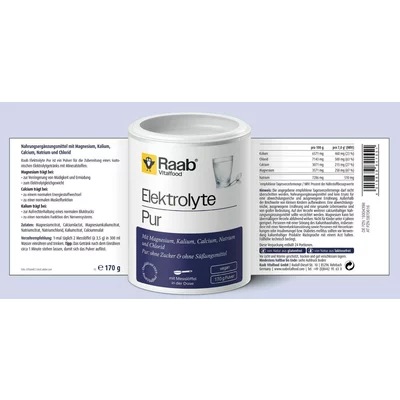 Electroliti pudra 170g Raab