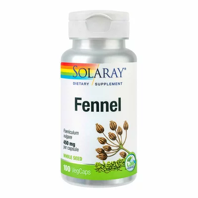 Fennel (Fenicul) 450mg, Solaray, 100 capsule, Secom