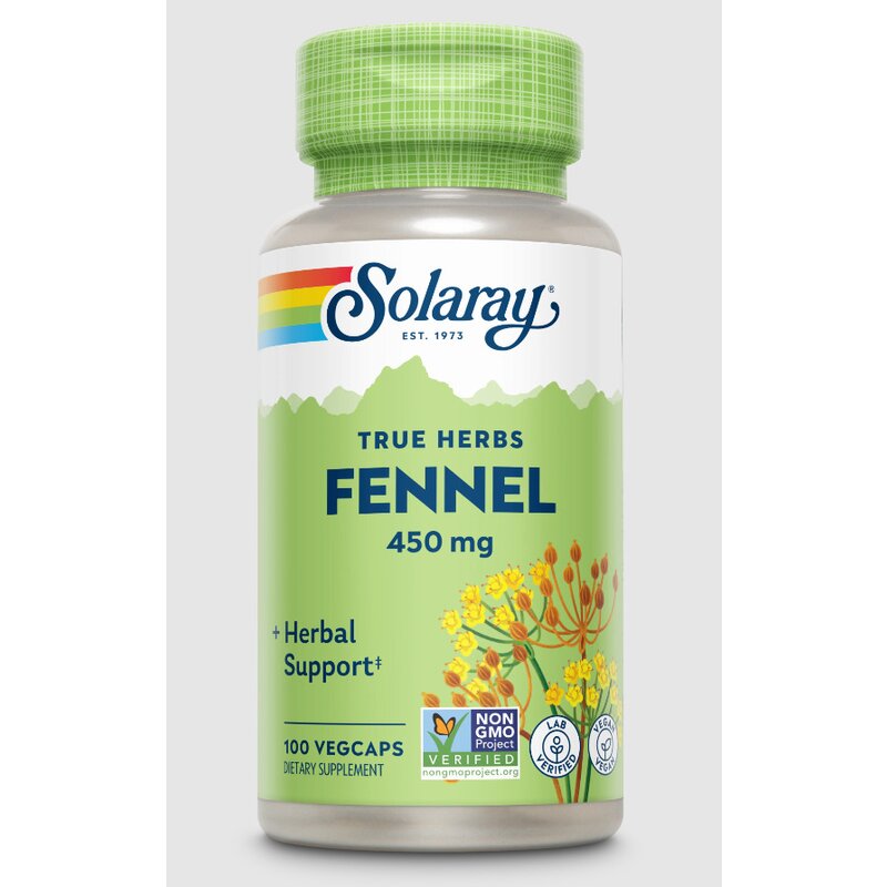 Fennel (Fenicul) 450mg, Solaray, 100 capsule, Secom