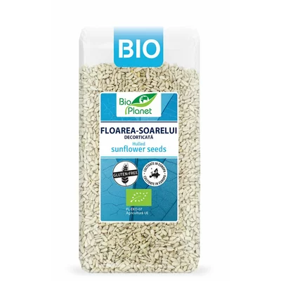 Seminte de Floarea Soarelui decorticate, bio, 350g, Bio Planet
