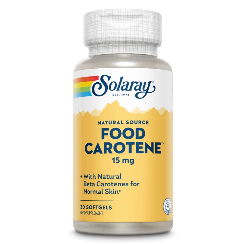 Food Carotene™ 25000UI, Solaray, 30 capsule, Secom