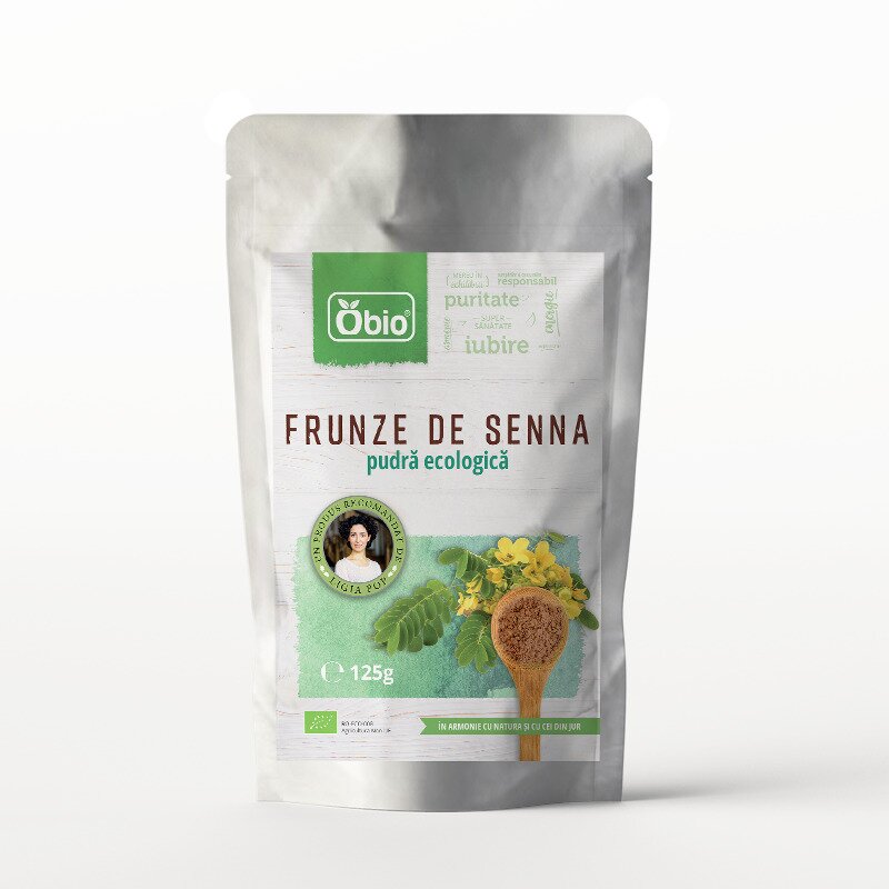 Frunze de Senna pudra bio, 125g, Obio