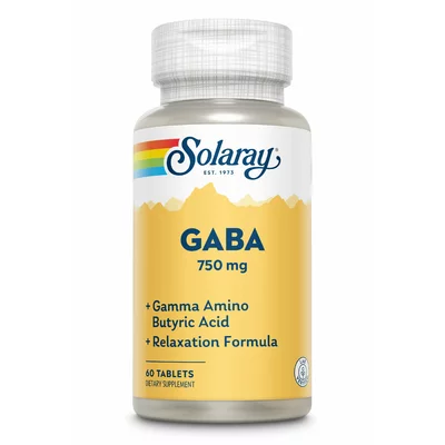 GABA 750mg, Solaray, 60 tablete, Secom