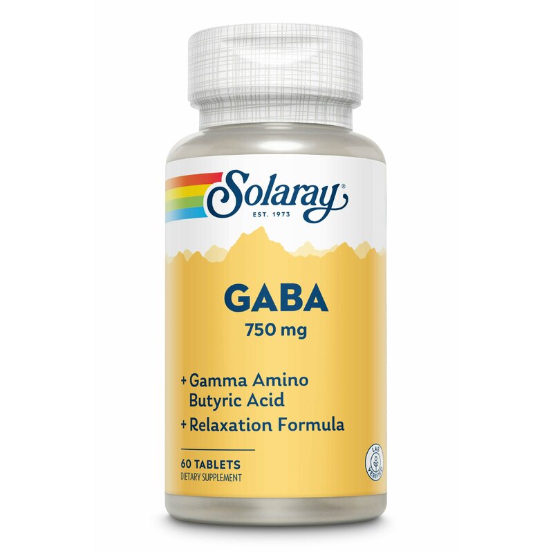 GABA 750mg, Solaray, 60 tablete, Secom