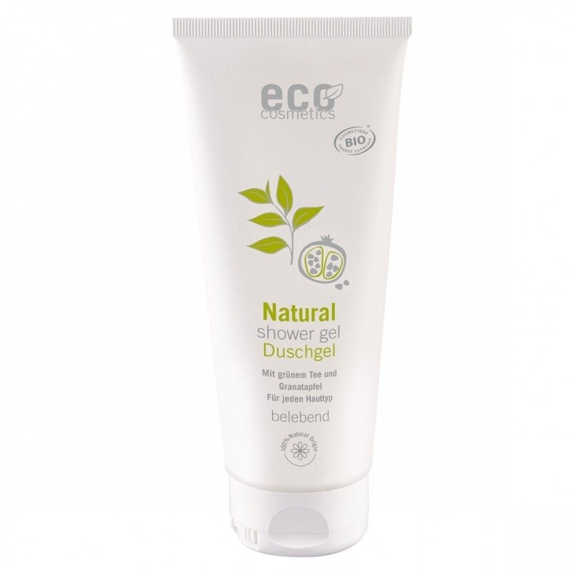 Gel de dus natural cu rodie si ceai verde 200ml