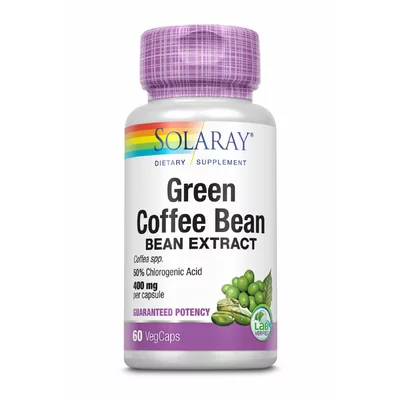 Green Coffee Bean 400mg, Solaray, 60 capsule, Secom