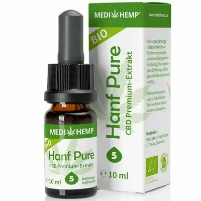 Hemp Pure 5% CBD bio, 10ml, Medihemp PRET REDUS