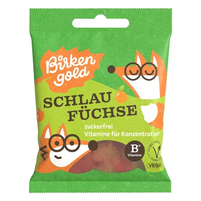 Jeleuri cu vitamine fara zahar si gelatina, 50g, Birkengold