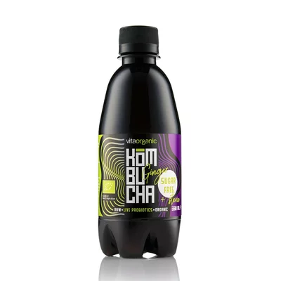 Kombucha cu ghimbir indulcita cu stevia bio 330ml Vita Organic