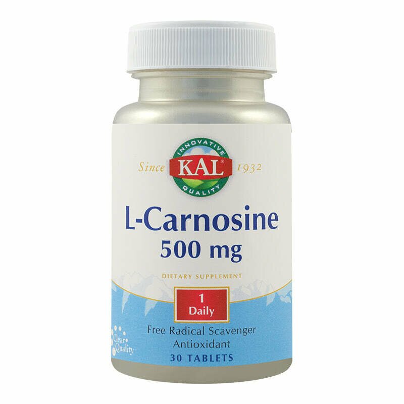 L-Carnosine 500mg, KAL, 30 tablete, Secom