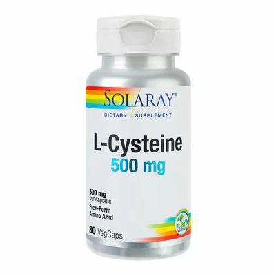 L-Cysteine 500mg, Solaray, 30 capsule, Secom