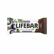Lifebar baton cu prune in ciocolata raw bio 40g PRET REDUS