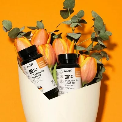 m10 Natural Vitamin D3 2000 IU from lanolin, 90 tablete, 45 g, natural, Molecules of Youth