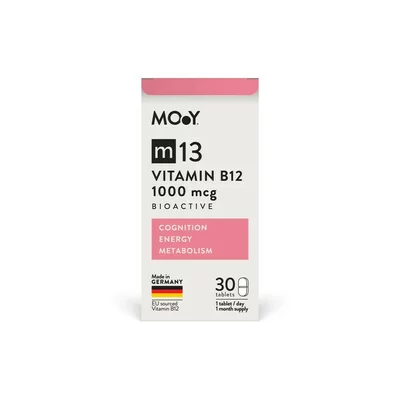 m13 Bioactive B12 1000 mcg, 30 tablete, 8 g, natural, Molecules of Youth