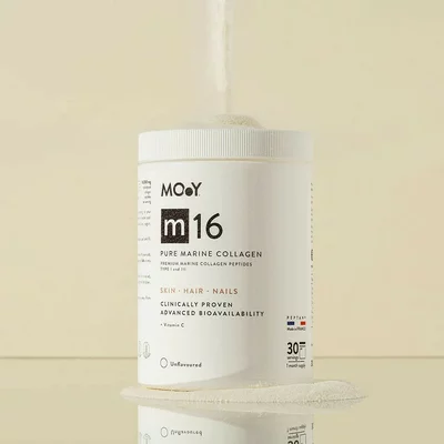 m16 Colagen hidrolizat marin premium, dovedit clinic, beauty, 10.000mg tip I si III, fara aroma, 30 portii, 303 g, natural,  Molecules of Youth