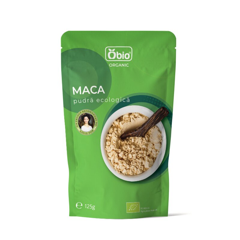 Maca pudra raw bio, 125g - Obio