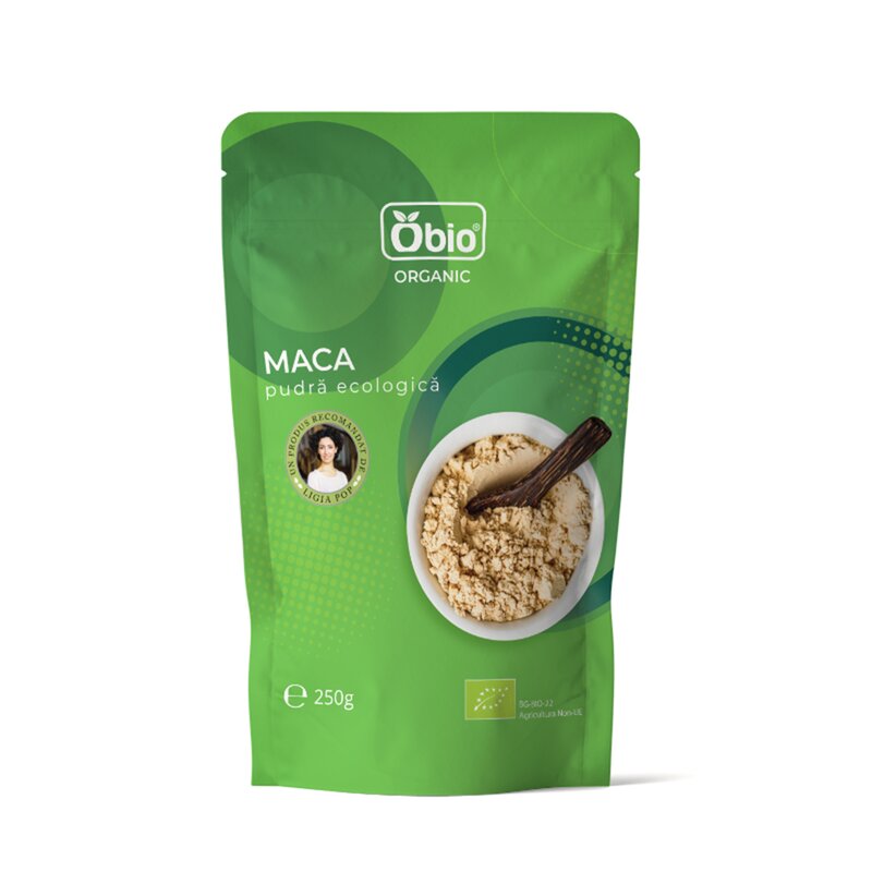 Maca pudra raw bio, 250g - Obio