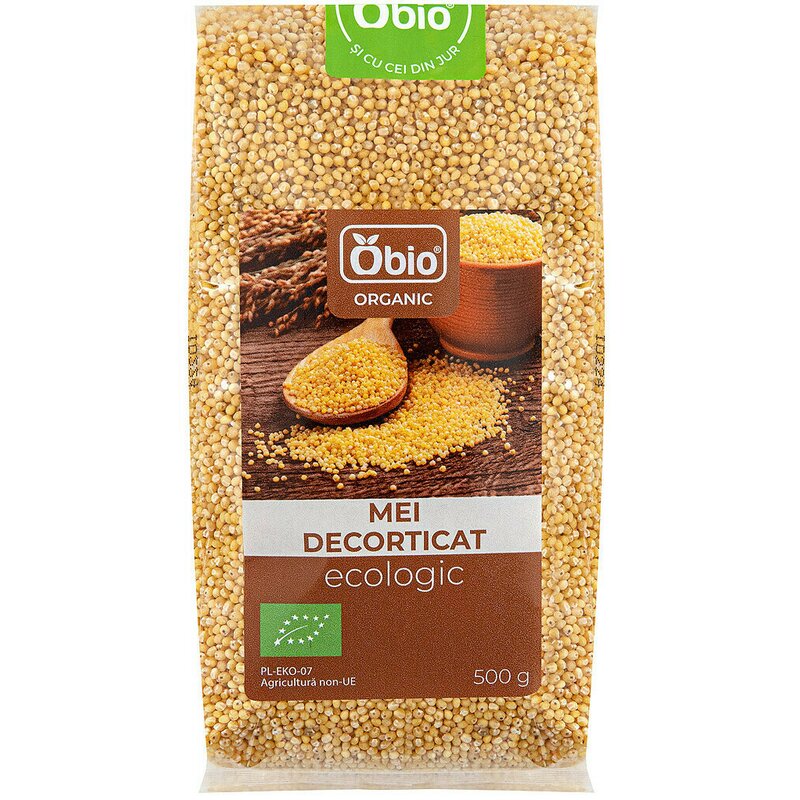 Mei decorticat, bio, 500g, Obio