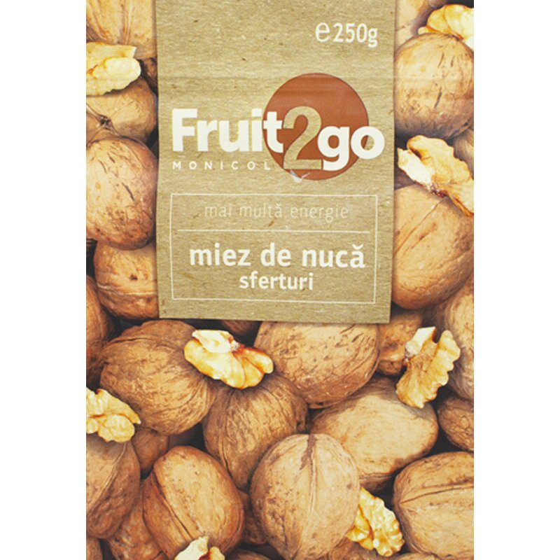 Miez de nuca sferturi, 250g, Fruit2Go