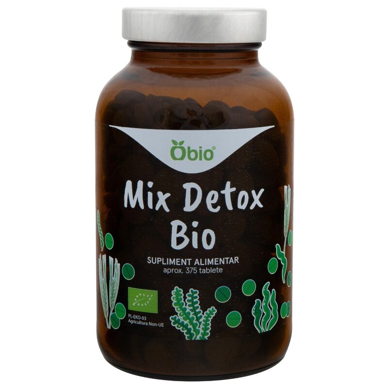 Mix Detox, bio, 375 tablete (150g), Obio