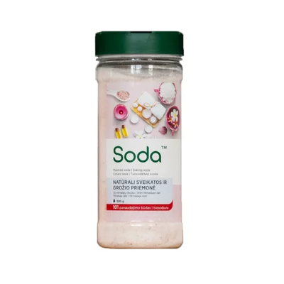 Mix pentru baie cu bicarbonat de sodiu si sare de Himalaya, 500g, Soda