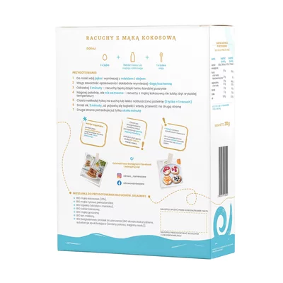 Mix pentru pancakes cu faina de cocos, bio, 210g, Zdrowo Namieszane