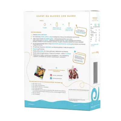 Mix pentru vafe crocante, bio, 240g, Zdrowo Namieszane