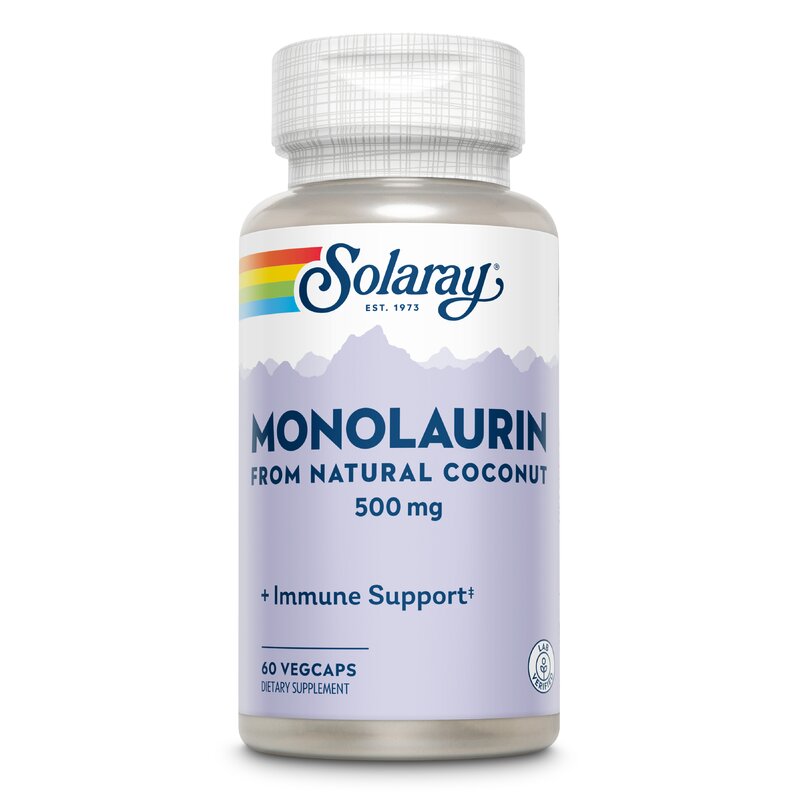 Monolaurin 500 mg, Solaray, 60 capsule, Secom