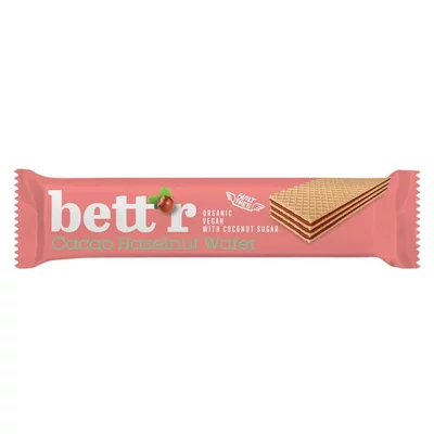 Napolitana cu crema de alune de padure si cacao bio 30g Bettr