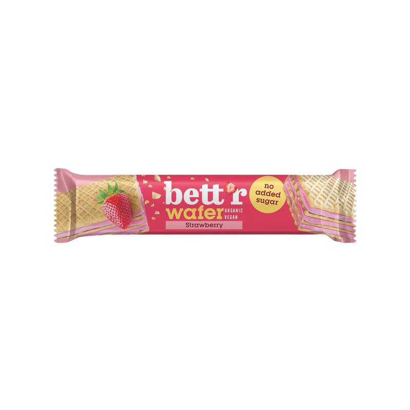 Napolitana cu crema de capsuni si caju indulcita cu eritritol bio 30g Bettr